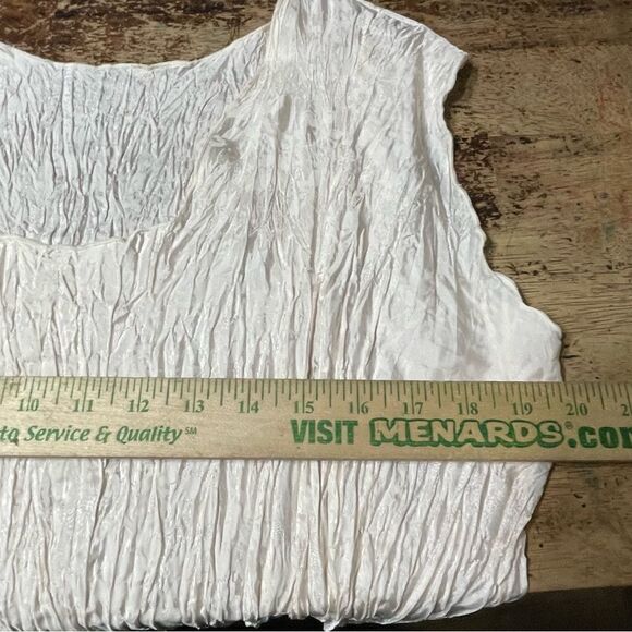 Lee Andersen Romantic Silk Slip Crinkle Dress‎ Fairy Whimsy Goth Art To Wear S - Picture 6 of 7